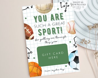 Appreciation Gift Card Holder, Sports Gift Card Holder, Football Gift Idea, Birthday Gift Idea, Hockey Gift Ideas, Sports Gift Voucher, 408
