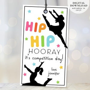 Etiqueta de presente de dança para impressão, ideias de presentes para dançarinos, etiqueta de equipe de dança, etiqueta de competição de dança, etiqueta de boa sorte para equipe de dança, etiqueta de recital de dança, 311