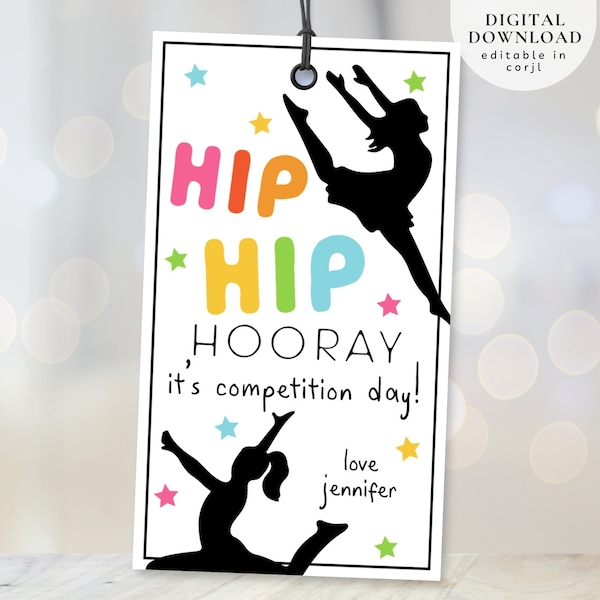 Printable Dance Gift Tag, Gift Ideas for Dancers, Dance Team Tag, Dance Competition Tag, Dance Team good luck tag, Dance Recital Tag, 311