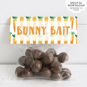 Printable Easter Treat Bag Toppers, Bunny Bait Toppers, Easter Bag Toppers, Easter S&#39;mores Bag Topper, Snack Bag Topper, Ziplock Topper, 337