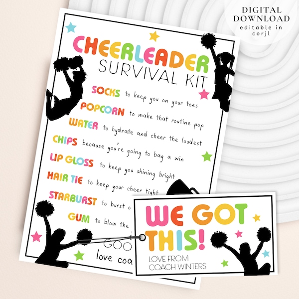 Cheerleader Survival Kit Etsy