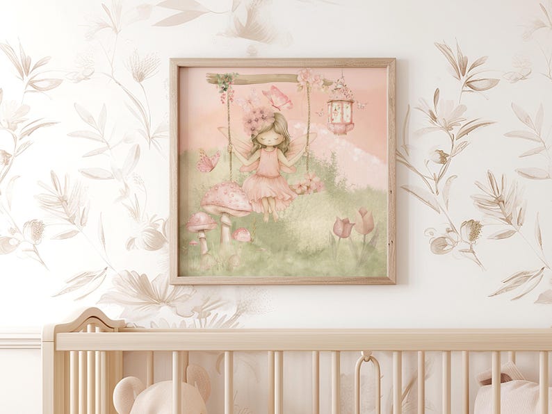 Fairy Art Print Fairy Digital Art Fairy Wall Art Watercolor Fairy Room