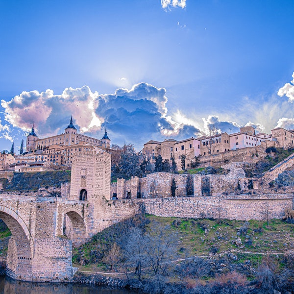 Toledo Spain Skyline Digital Print