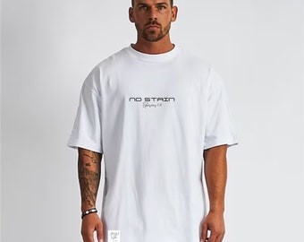 No Stain - Men Oversized Heavyweight Short Sleeve T Shirt, Christian T shirt, High Quality Editions, bible verses shirt