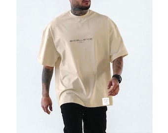 Excellence - Men Oversized Heavyweight  Christian T shirt, High Quality Editions, bible verses shirt