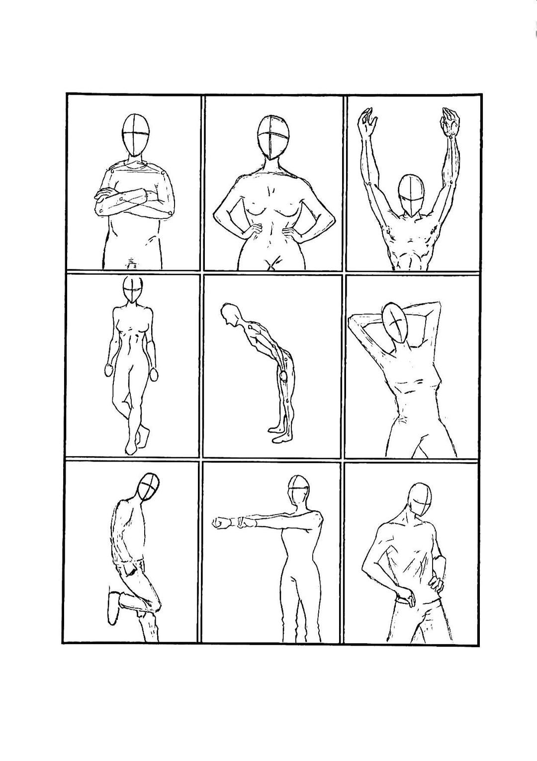 Gesture Drawing Practice – 90 Poses for Artists – Figure Drawing PDF ...