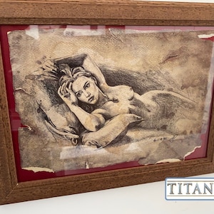 Cuadro TITANIC - Retrato de Rose enmarcado 30x25