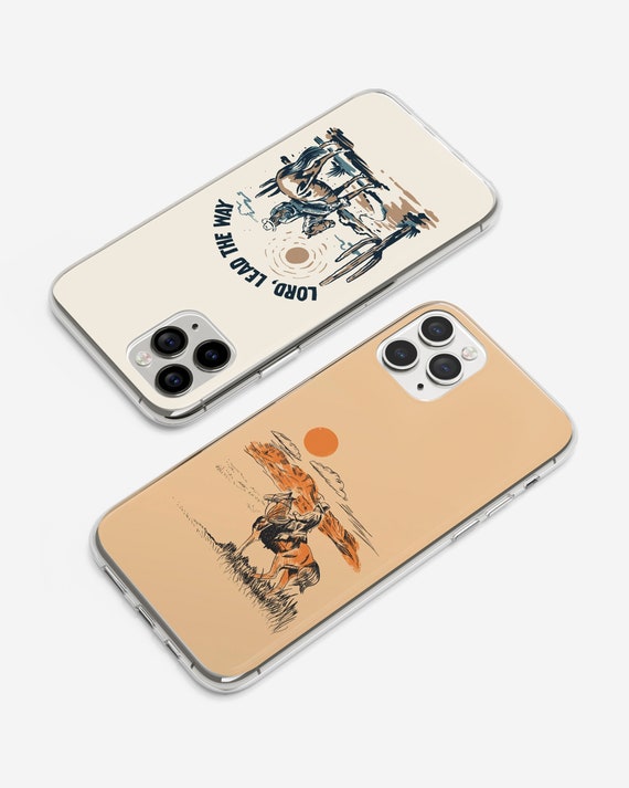 Custodia per telefono Desert Wildflowers, custodia da cowboy