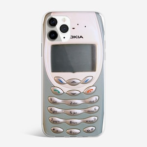 Retro Handyhülle Nokia Design Hülle passend für iPhone 15 Pro Max, 14, 13, 12, 11, XR, 8, 7 & Samsung S23, S22, A14, A54 4