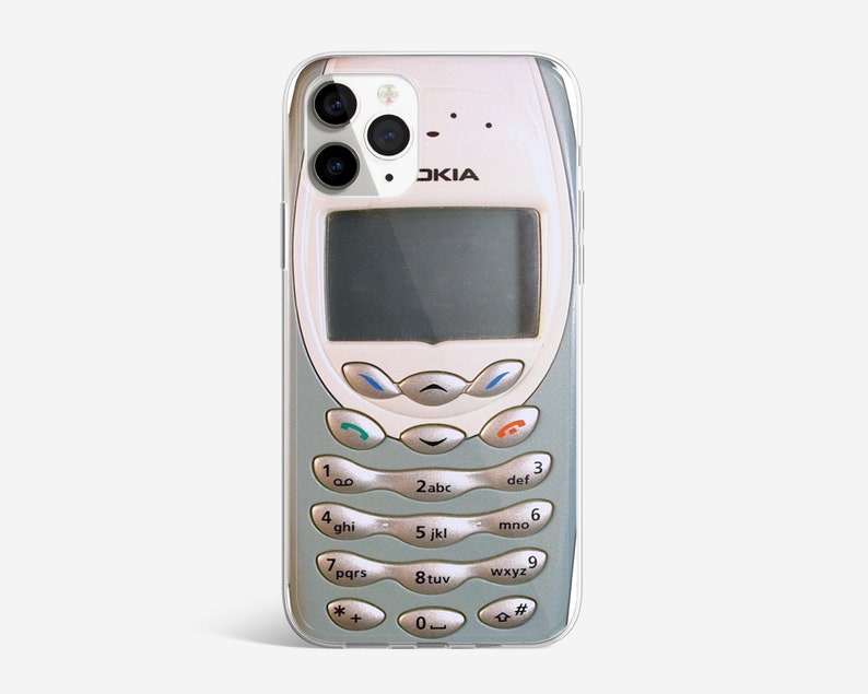 Retro Handyhülle Nokia Design Hülle passend für iPhone 15 Pro Max, 14, 13, 12, 11, XR, 8, 7 & Samsung S23, S22, A14, A54 4