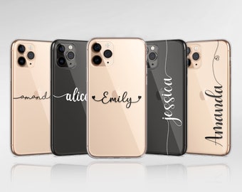 Personalised Phone Case Custom Name Cover fit For iPhone 17 Pro Max, 16e, 15, 14, 12 & Samsung S25 Ultra, S24 FE, A56, Pixel 9 Pro 8