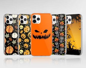 Pumpkin Halloween Phone Case fit for iPhone 17 Pro Max, 16e, 15, 14, 12 & Samsung S25 Ultra, S24 FE, A56, Pixel 9 Pro 8