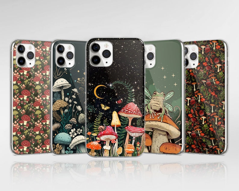 Aesthetic Cottagecore Phone Case Vintage Cover fit for iPhone 16 Pro Max, 15, 14, 13, 12, 11, XR, 7+ & Samsung S24, S23, A15, A55