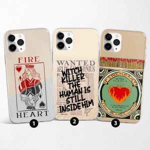 Throne of Glass Phone Case Fireheart Bookish Art Cover fit for iPhone 16 Pro Max 15 14 13 12 11 XS Plus Samsung S25 S24 A55 A54 Pixel 9 8