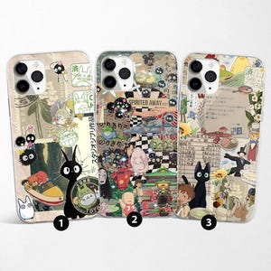 Funda de teléfono estética japonesa con collage de estado de ánimo, compatible con iPhone 16 Pro Max 15 14 13 12 11 XS Plus Samsung S25 S24 A55 A54 Pixel 9 Pro