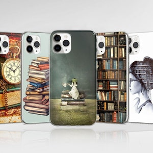 Étui pour téléphone Book Lover Cover pour iPhone 16 Pro Max 15 14 13 12 11 XS Plus Samsung S25 S24 A55 A54 Pixel 9 Pro 8