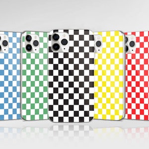  GUAYDOYIM Brown Classic Checkered Flag Case Compatible