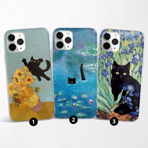 Coque de téléphone Van Gogh pour iPhone 16 Pro Max 15 14 13 12 11 XS Plus Samsung S25 S24 A55 A54 Pixel 9 Pro 8