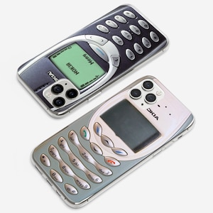 Retro Handyhülle Nokia Design Hülle passend für iPhone 15 Pro Max, 14, 13, 12, 11, XR, 8, 7 & Samsung S23, S22, A14, A54 Bild 2