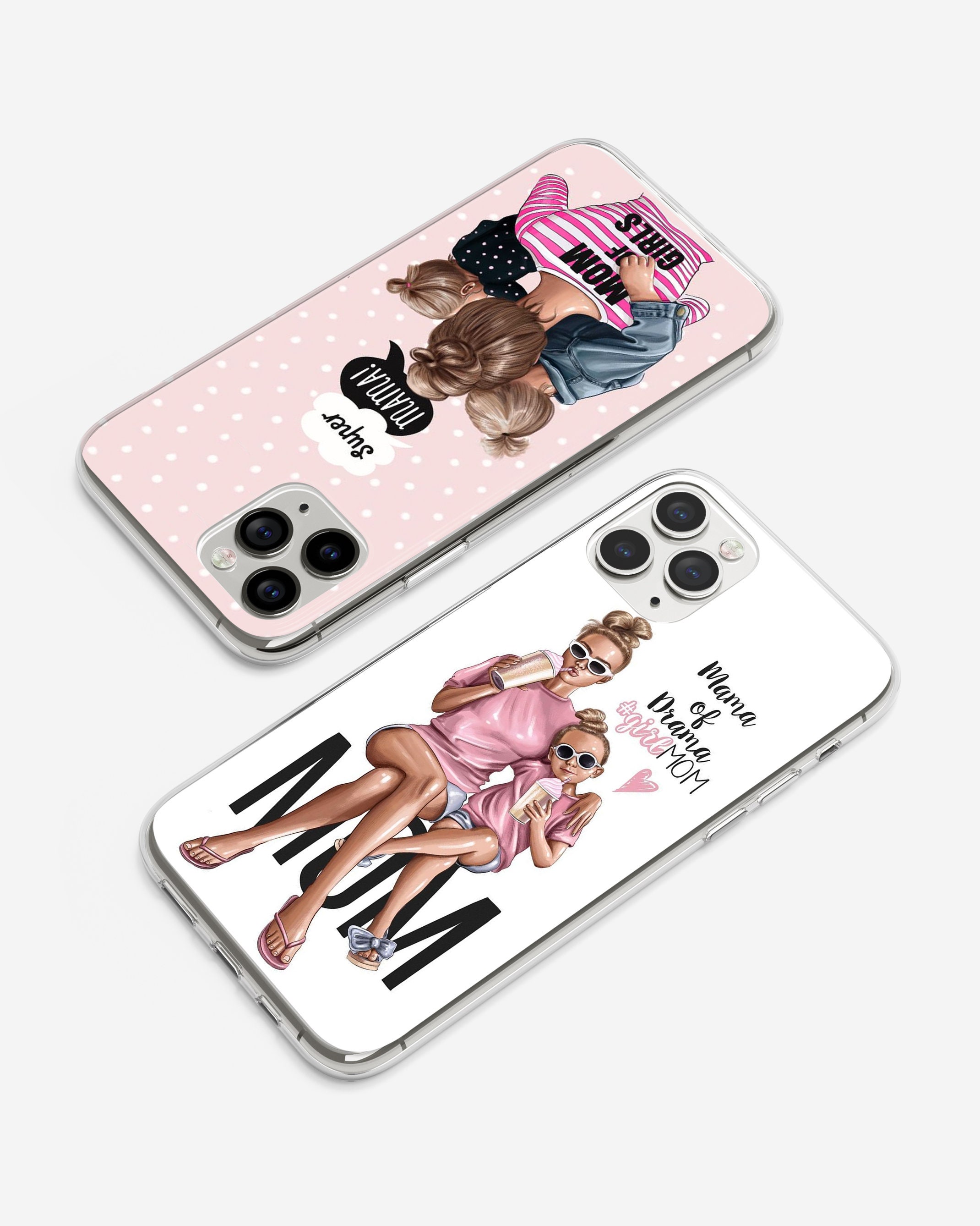 iPhoneアクセサリー mom Mom Phone Case Baby Cover Fit for iPhone 16 15 14 13 12 11