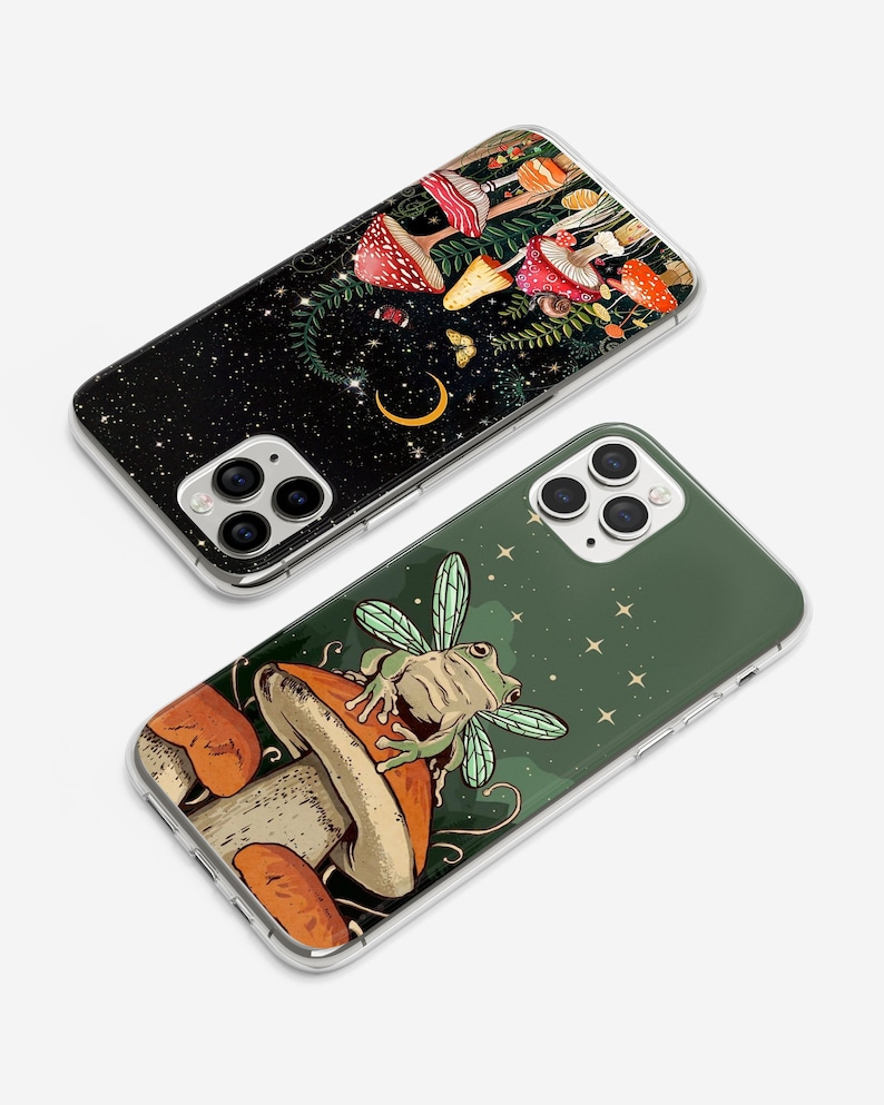 Aesthetic Cottagecore Phone Case Vintage Cover fit for iPhone 16 Pro Max, 15, 14, 13, 12, 11, XR, 7+ & Samsung S24, S23, A15, A55