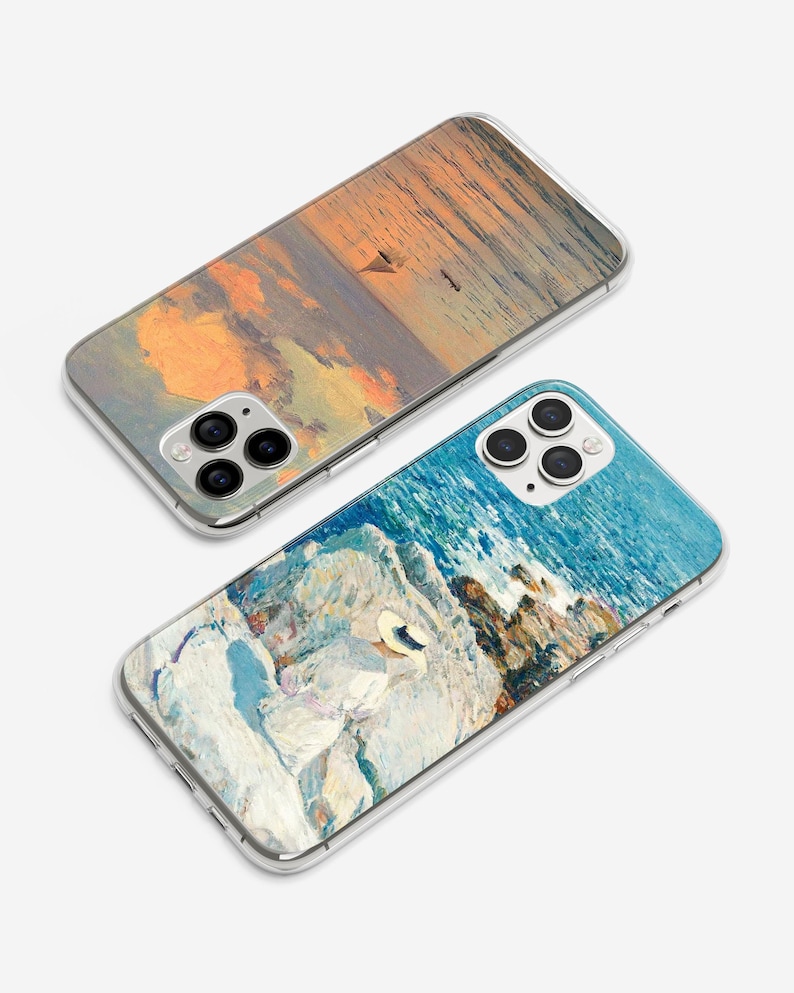 Famous Painting Phone Case Art Cover fit for iPhone 16 Pro Max 15 14 13 12 11 XS Plus Samsung S24 S23 A55 A54 Pixel 7 8 Pro