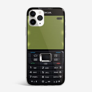 Retro Handyhülle Nokia Design Hülle passend für iPhone 15 Pro Max, 14, 13, 12, 11, XR, 8, 7 & Samsung S23, S22, A14, A54 1