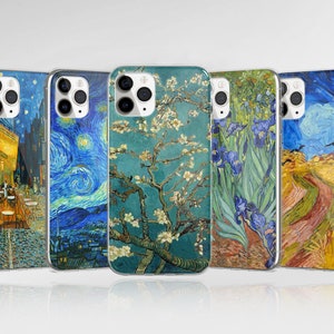 Vincent Van Gogh Phone Case Iconic Painting Art Cover fit for iPhone 17 Pro Max, 16e, 15, 14, 12 & Samsung S25 Ultra, S24 FE, A56, Pixel 10