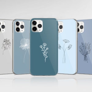 Custodia per telefono blu menta, carina e minimalista, adatta per iPhone 16 Pro Max 15 14 13 12 11 XS Plus Samsung S25 S24 A55 A54 Pixel 9 Pro 8