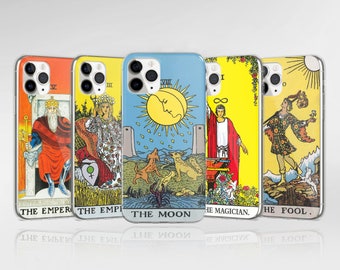 Tarot Card Phone Case Cover fit for iPhone 16 Pro Max 15 14 13 12 11 XS Plus Samsung S25 S24 A55 A54 Pixel 9 Pro 8