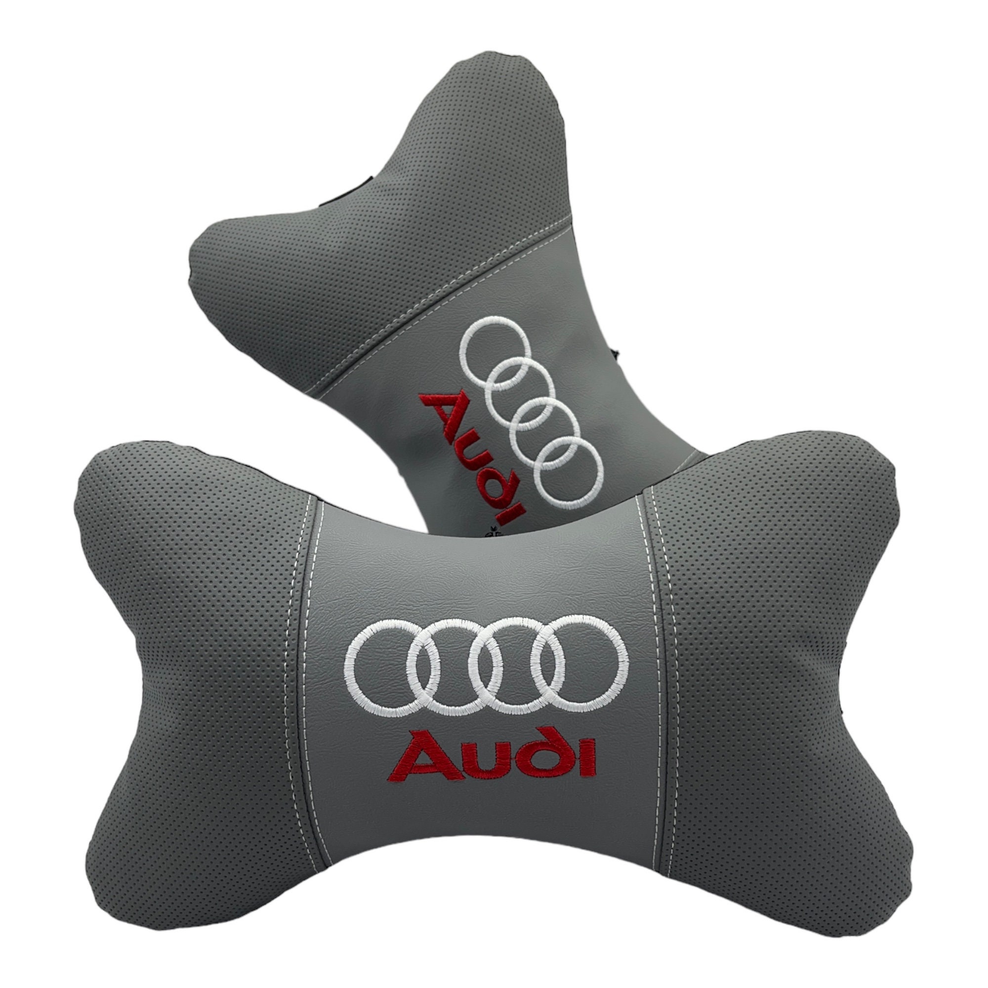 Audi Embroidery Print car black Pillow , Car seat pillow neck  rest.Personalized
