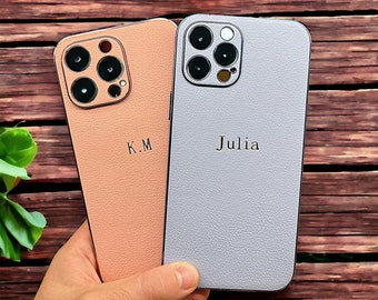 Funda de lujo personalizada para Iphone 15 14 13 12 11 Pro Max Plus Nombre grabado Regalo Nombre personalizado Regalo para él Cubierta de regalo Nombre grabado Teléfono