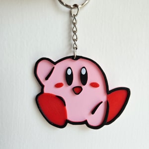 Kirby Kawaii Keychain Keyring Cute Hanger Charm Accessory Keys