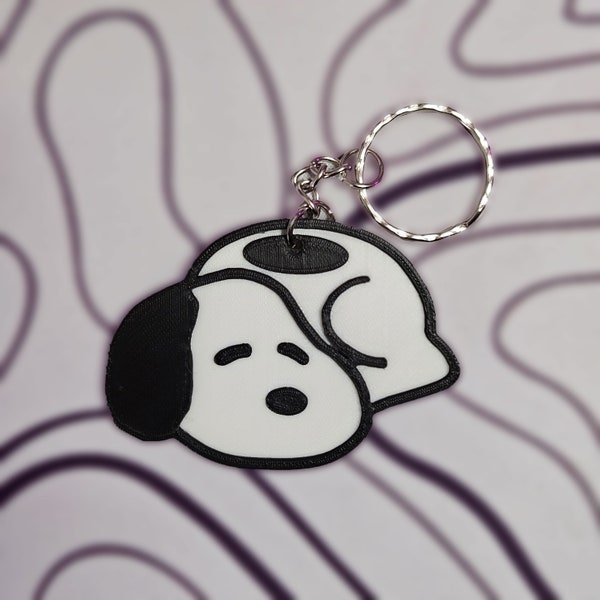 Porte-clés à breloques Baby Snoopy | Cadeau mignon d'accessoire de décoration de chien de chiot | Cacahuètes Charlie Brown |