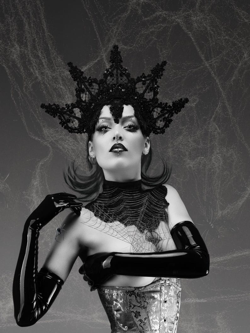 Dark Gothic Queen Printable Wall Art | Spider Queen Poster | Dark ...