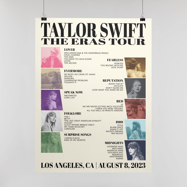 Eras Tour Poster Frame Etsy