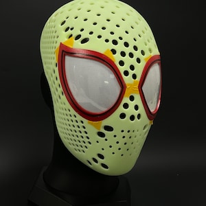 Into The Spider-Miles Morales 3D Faceshell and Lenses