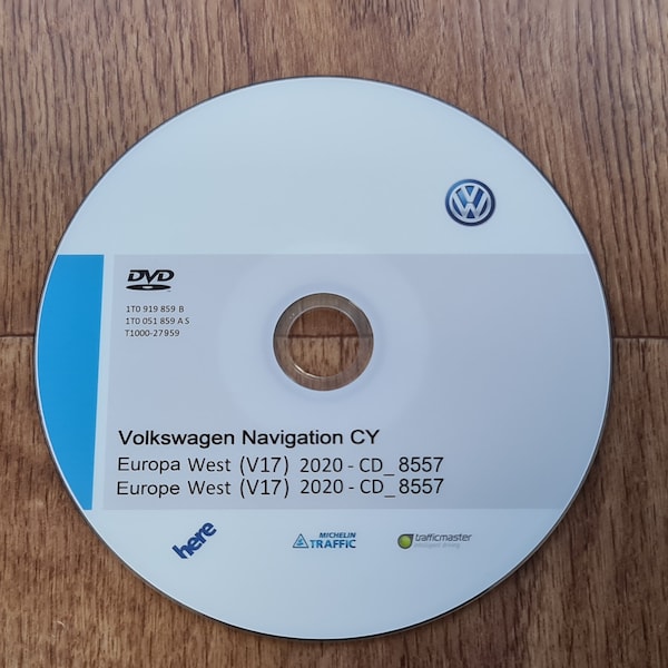 2023-55 VW RNS 510 Europe v17 West 2020 version- VW, Scoda, Seat RNS510/RNS810 Navigation maps