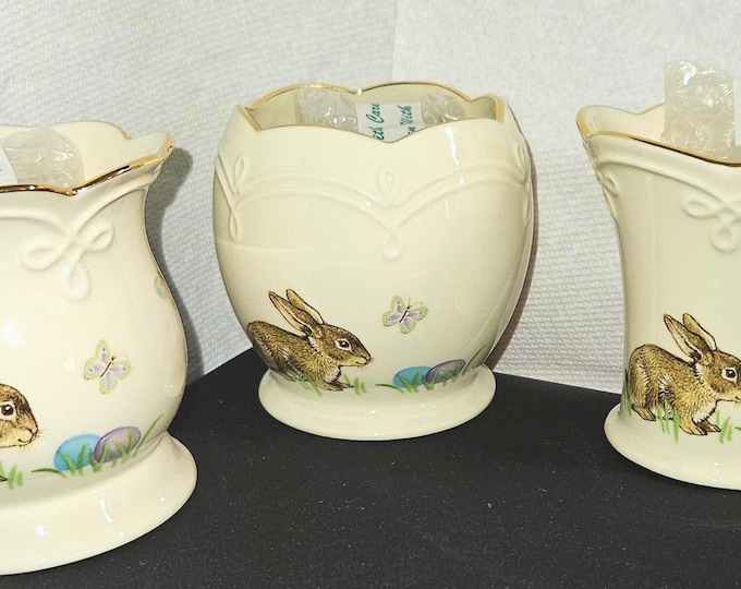 Vintage Lenox Bunny Votives, Set of 3 SKU # 780312 B7/13