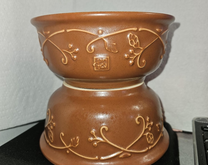 Vintage Set of 2 Pfaltzgraff Mission Flower Cereal or Soup Bowl 5 7/8 F5/3