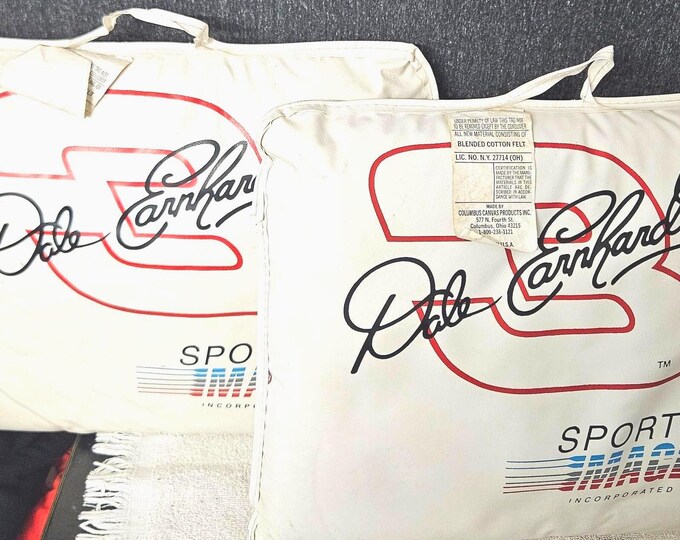 Vintage Set Of 2 Dale Earnhardt Stadium Seat Cushion 7x Winston Cup Champion C1/3