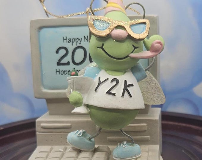 The Year 2000 Bug Ornament Y2k Collectible Millennium in original packaging A2/34