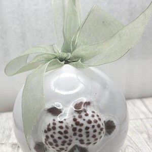 Vintage Keramik Ornament mit Kiefernzapfen Home Décor Weihnachten A8/22