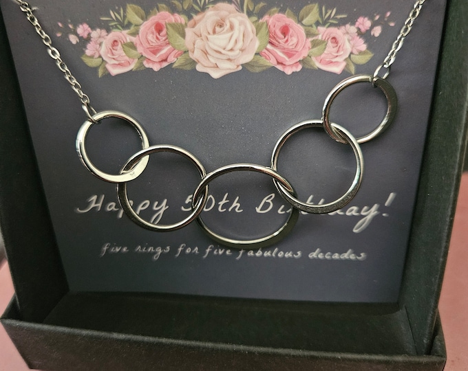 50th Birthday Gift for women Fifty and Fabulous Gift Ideas D4/12