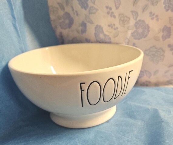 Rae Dunn „ FOODIE“ weiße Müslischale. (RD) 9