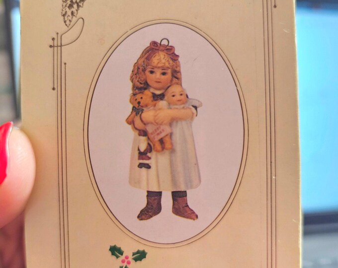 Jan Hagara JODY Hanging Christmas Ornament Vintage 1984 Box and Tag D7/14