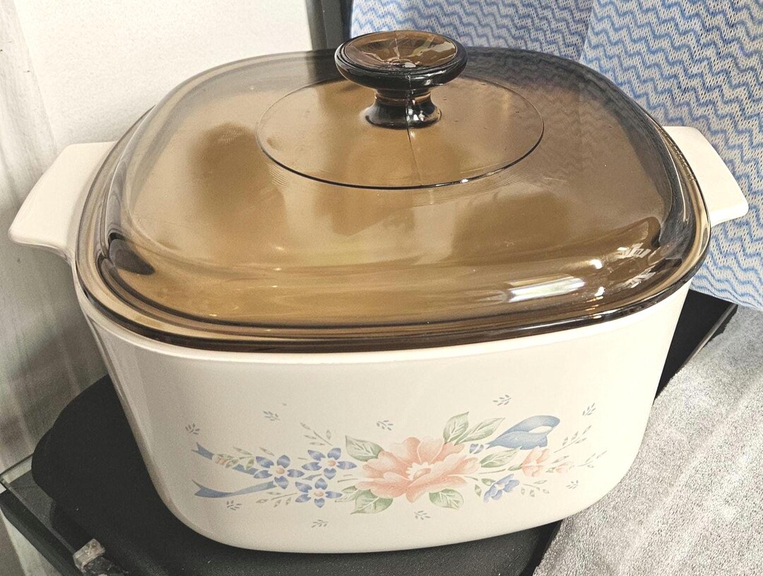 ヴィンテージ コーニングウェア 3リットル キャセロール皿 ブラウン