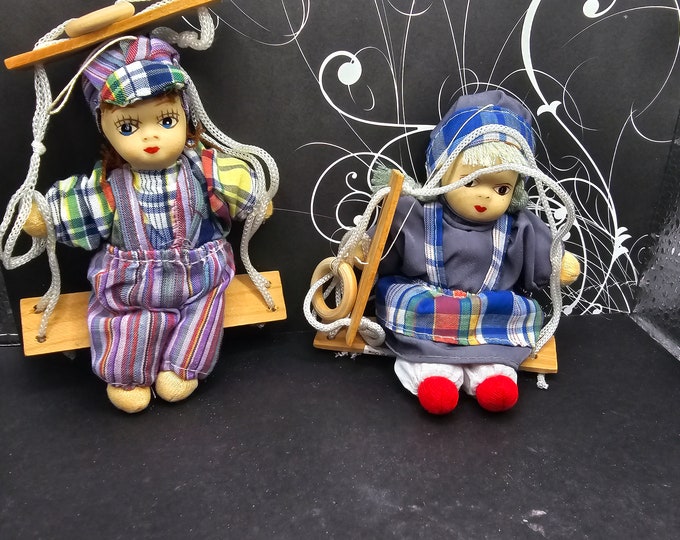 Pair Cutest Small French Dolls Boy and Girl F3/43