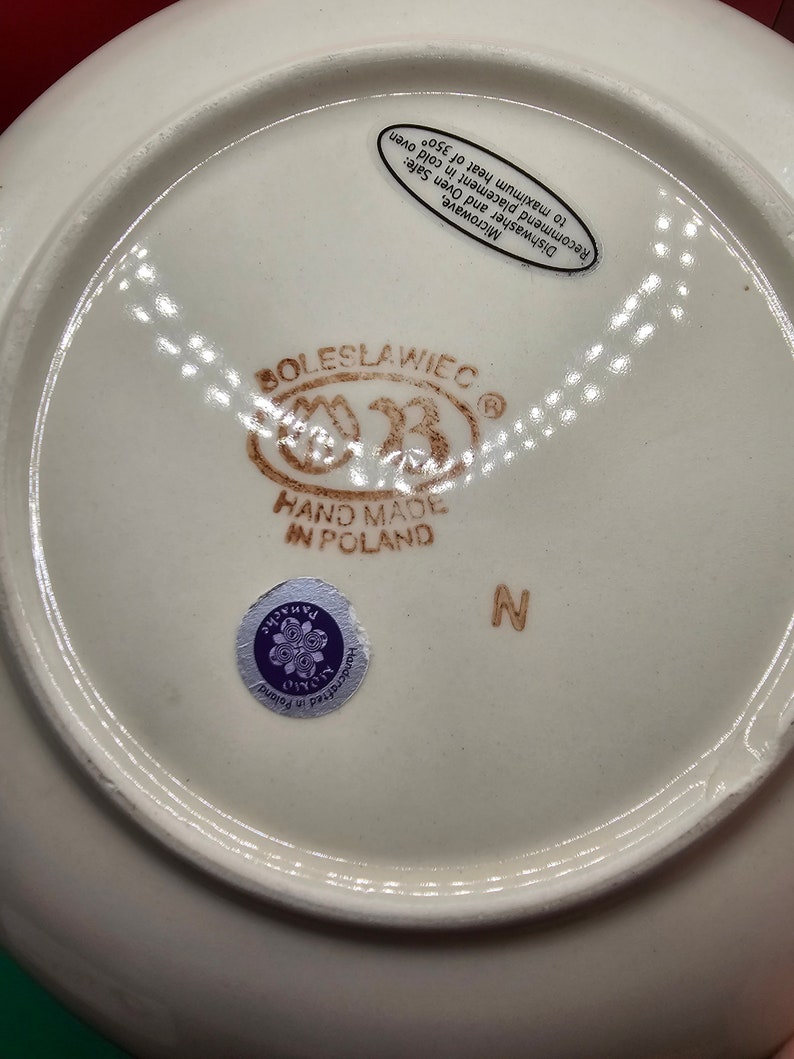 BOLESLAWIEC Polish Pottery Peacock Pattern D7/2 - Etsy