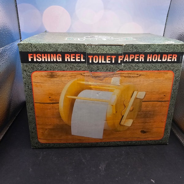 Fishing Reel Toilet Paper Holder - Etsy